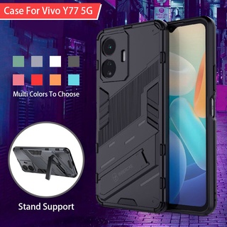 เคสโทรศัพท์มือถือ PC TPU กันกระแทก สําหรับ VIVO Y17S V25 V25e V25 Pro Y02S Y35 4G Y77 5G 4G 2022