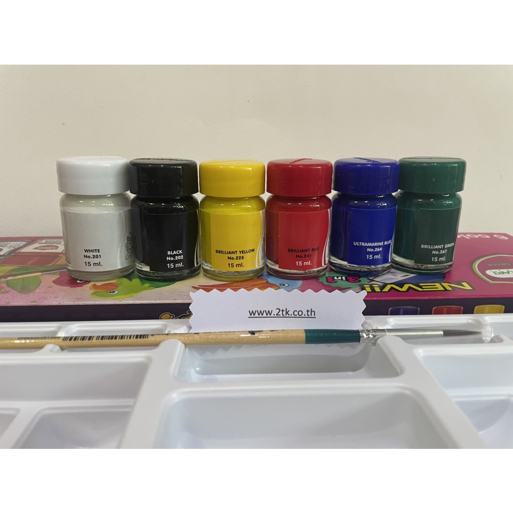สีโปสเตอร์มาสเตอร์อาร์ท-ชุดจิตรกรน้อย-6สี-masterart