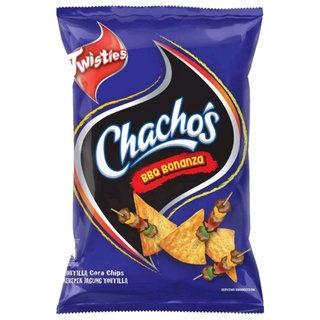 Twisties Chachos แผ่นแป้งข้าวโพดทอดกรอบ รสบาร์บีคิว ขนาด 70 กรัม