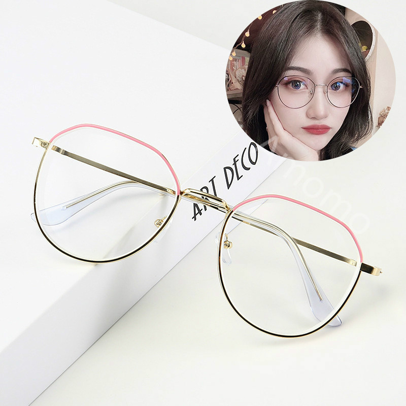ภาพหน้าปกสินค้าแว่นตาสายตาสั้น ป้องกันแสงสีฟ้า ค่าสายตา -100 ถึง -500 / แว่นตาแฟชั่นผู้หญิง