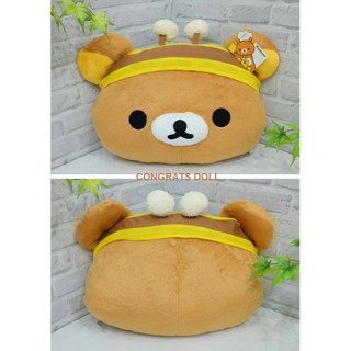 (ลิขสิทธิ์แท้ ส่งฟรี) หมอนซุกมือ หมอนสอดมือ ริลัคคุมะ คุมะ Rilakkuma 15x17 นิ้ว