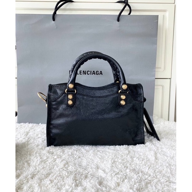 New Balenciaga mini City Giant 309544 GHW black Shopee Thailand