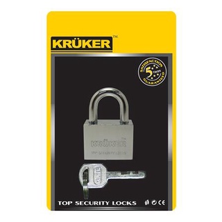Dee-Double กุญแจลูกปืน KRUKER 679-2 40 มม. สีเงิน กุญแจคล้อง