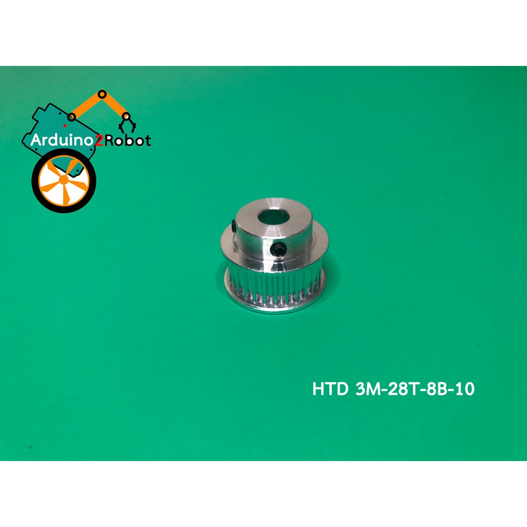 htd-3m-timing-pulley-28-teeth-bore-8mm-สำหรับสายพาน-3m-belt-width-10mm-htd-3m-28t-8b-10