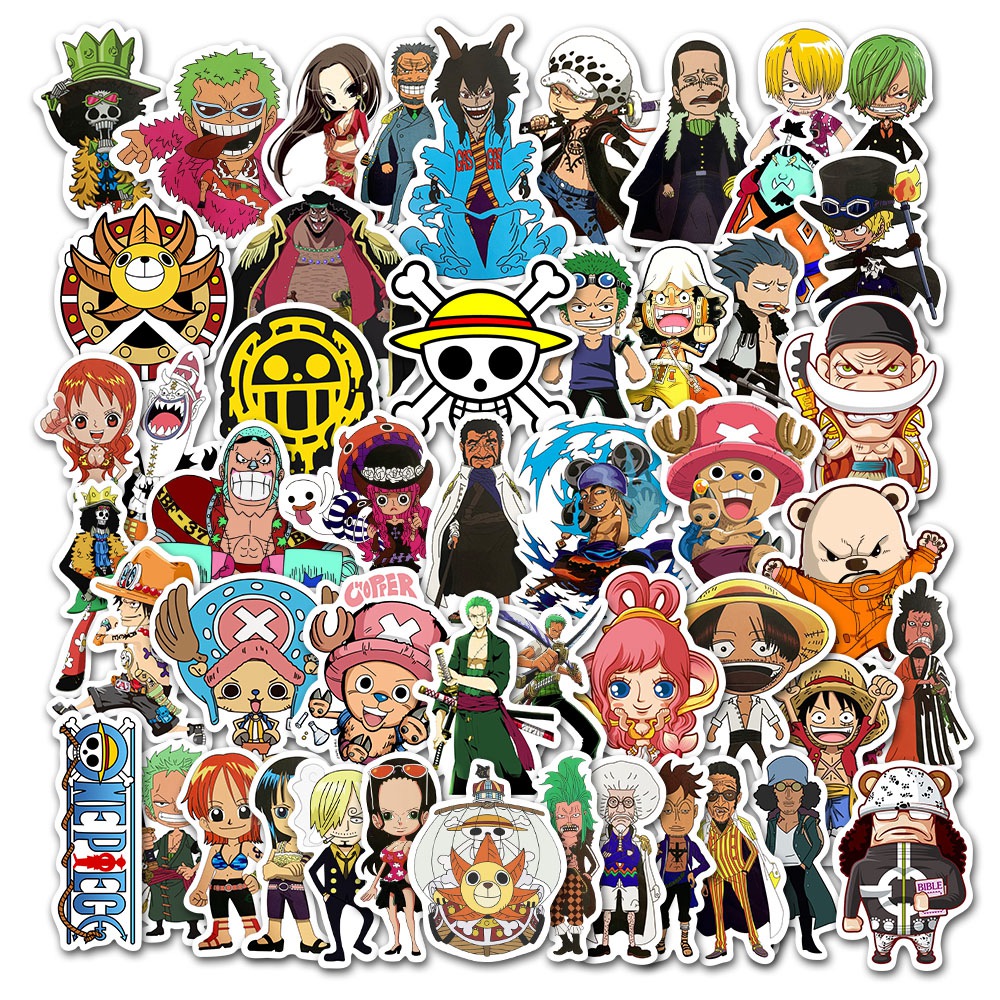 50-ชิ้น-ถุง-อะนิเมะ-one-piece-luffy-ซีรีส์-สติกเกอร์กราฟฟิตี-สติกเกอร์ไวนิล-สติกเกอร์แล็ปท็อป-กระเป๋าเดินทาง-กันน้ํา-diy