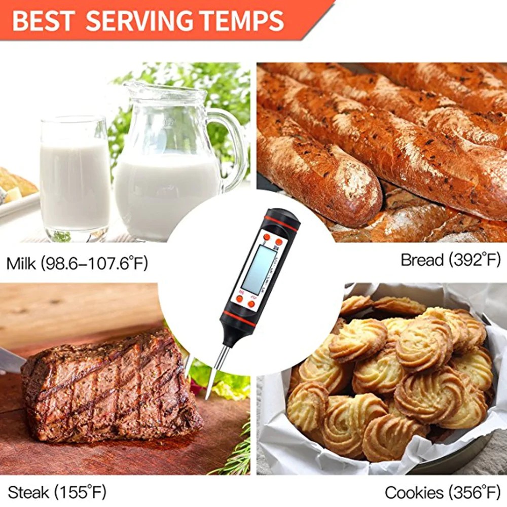 ที่วัดอุณหภูมิดิจิตอล-สำหรับทำอาหาร-ในครัว-kitchen-cooking-food-meat-probe-digital-bbq-thermometer-50-to-300c