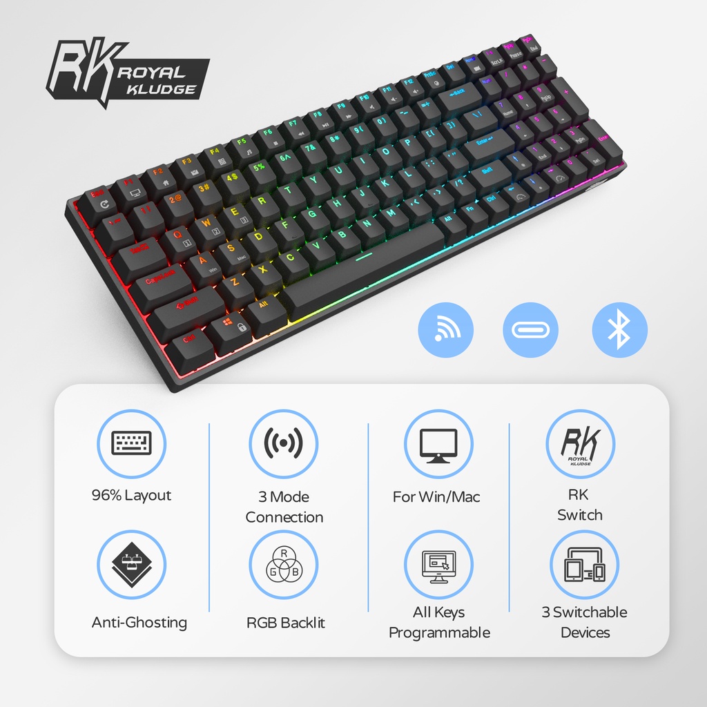 royal-kludge-rk100-gaming-keyboard-คีย์บอร์ดไร้สาย-bluetooth-wired-2-4ghz-wireless-rgb-hotswap-blue-brown-red-switch-mechanical-keyboard