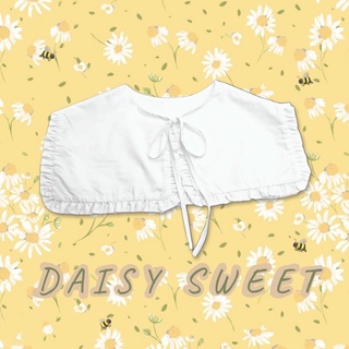 พร้อมส่ง 💛DAISY SWEET💛 ปกคอถอดได้ ทรงเหลี่ยม oversize ดีไซน์หวาน สไตล์ลูกคุณ ผู้ดีอังกฤษ