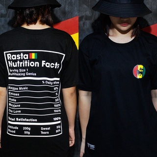 เสื้อยืดผู้ชาย I.Rasta ข้อมูลโภชนาการ (สีดํา) โดย เสื้อยืดพิมพ์เสื้อผ้า Maniac สําหรับผู้ชาย/เส oDi