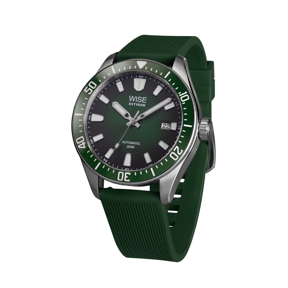 WISE รุ่น HITMAN Automatic 200 m. นาฬิกาผู้ชาย รหัส HIT05 set สายยาง ...