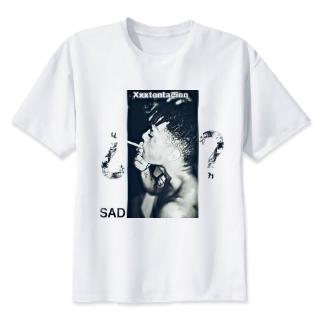 เสื้อยืดวินเทจXxxtentacion เสื้อยืดแขนสั้น คอกลม พิมพ์ลาย สร้างสรรค์ แฟชั่นฤดูร้อน สําหรับผู้ชายS-5XL