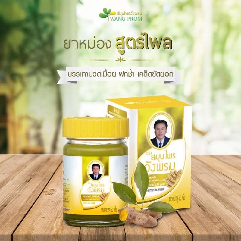 ภาพหน้าปกสินค้ายาหม่องไพล สมุนไพรวังพรม 50 กรัม (1 ขวด) จากร้าน thaiwita บน Shopee