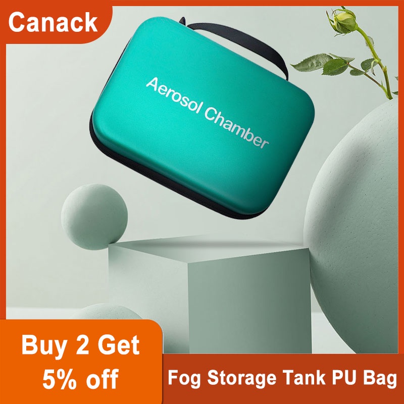 Portable Fog Storage Tank PU Bag Travel Asthma Inhaler Case Medicine ...