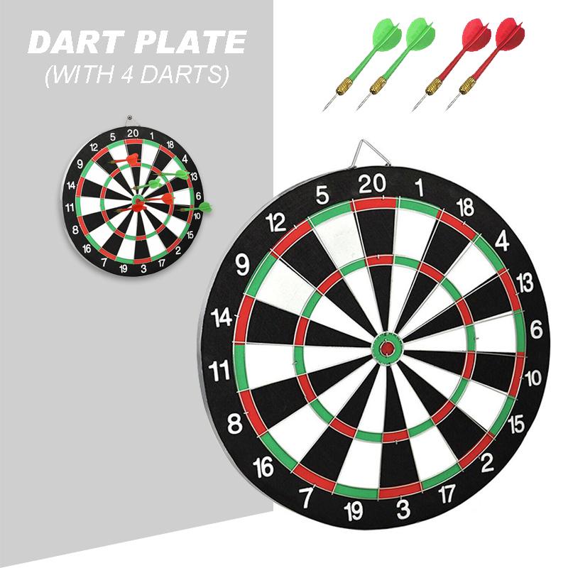 กระดานปาเป้าไม้อัด-พร้อมลูกดอก-ขนาด-12-นิ้ว-dart-board-12