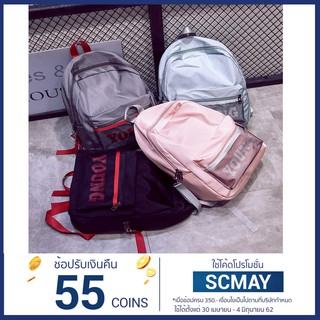 [พร้อมส่ง😍]  กระเป๋าเป้ KOREA STYLE YOUNG ใส่ A4 ได้ ไปเที่ยว ไปเรียน นักเรียน นักศึกษา