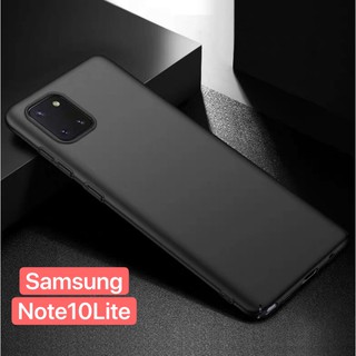 TPU CASE Samsung galaxy Note 10 Lite เคสซิลิโคน เคสนิ่ม สวยและบางมาก เคสสีดําสีแดง [ส่งจากไทย]