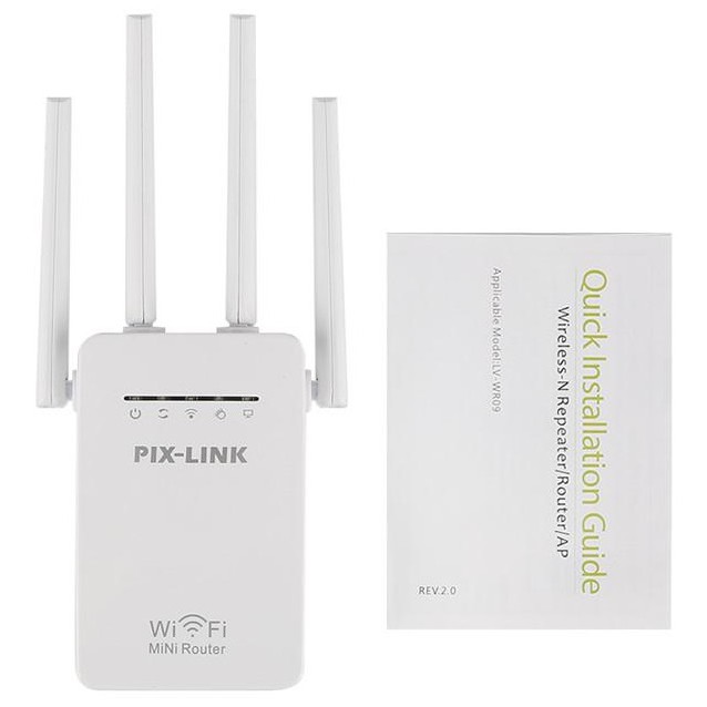 Wifi repeater PIXLINK PIXLINK LV-WR09 300M bps Wireless WiFi Router ...