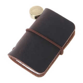 CHUA Portable Leather Travel Book Mini Journal Booklet Handmade Cover With Insert Brochure Creative Accessories Writing Gifts For Men Women