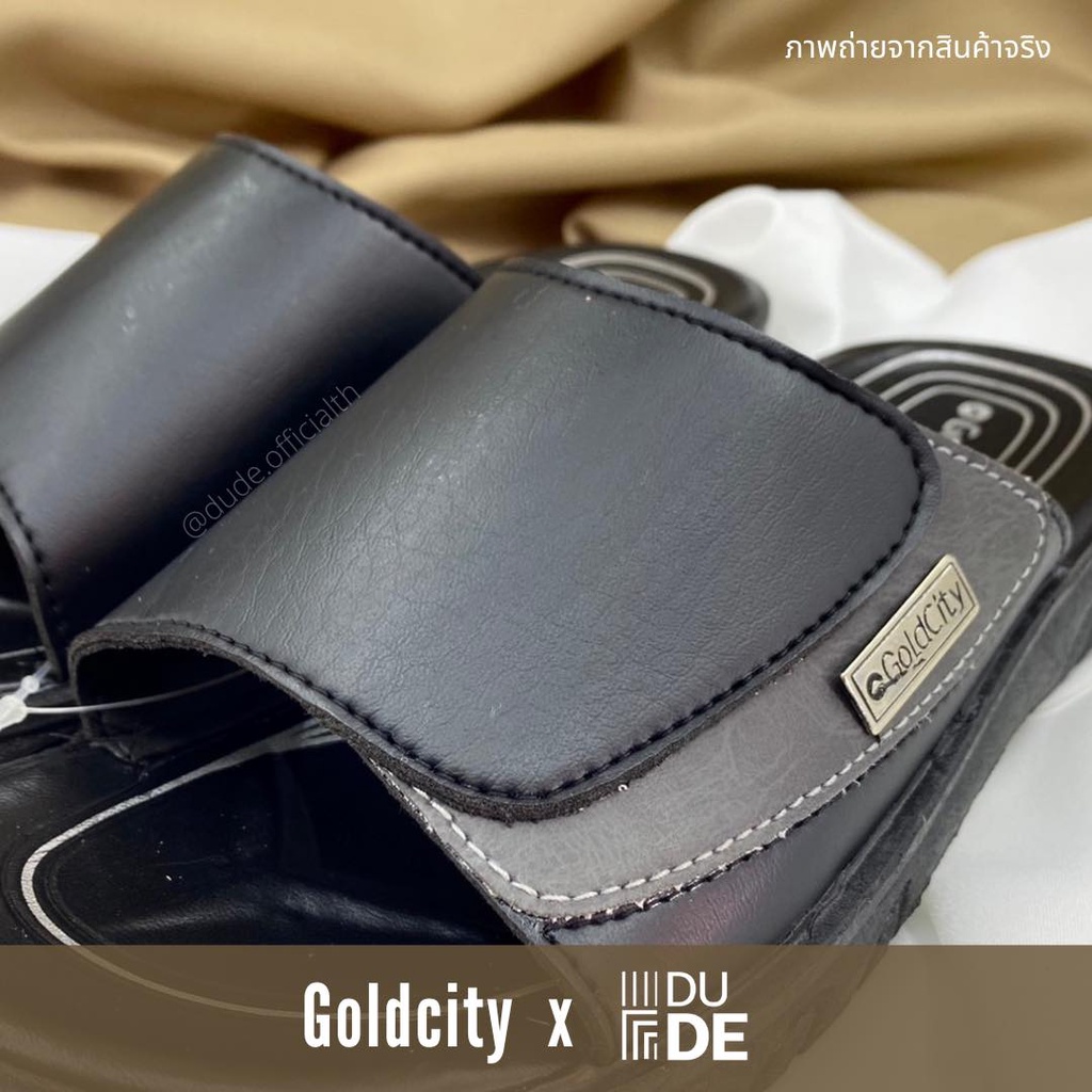 g108-รองเท้าแตะผู้ชาย-แฟชั่น-goldcity-โกลด์ซิตี้-ลำลอง-pvc-พร้อมส่ง-มีเก็บปลายทาง