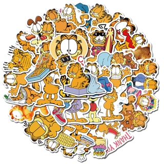 Garfield การ์ฟิลด์ sticker สติกเกอร์กันน้ำรูปแบบที่แตกต่างกัน, 50 ชิ้น