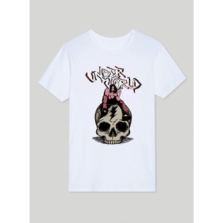 เสื้อยืดเเนวสตรีท เวอร์ชั่นเกาหลี Skeleton girl #22032-1 BW1