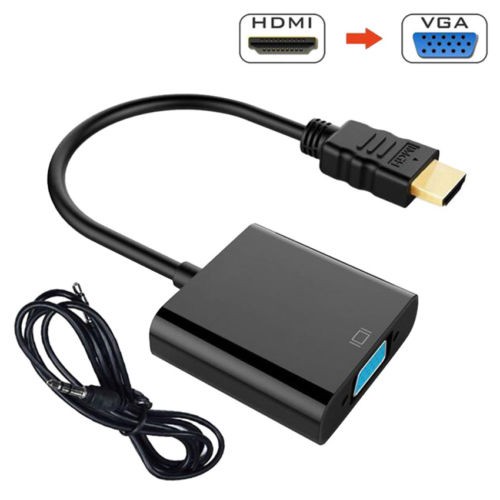 1080-p-hdmi-to-vga-แปลงอะแดปเตอร์-hdmi-to-vga-สีขาวและดำ