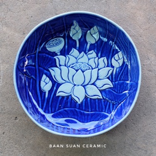 Baansuanceramic จาน เซรามิค ลายไทย ที่ใส่อาหารและเครื่องดื่ม