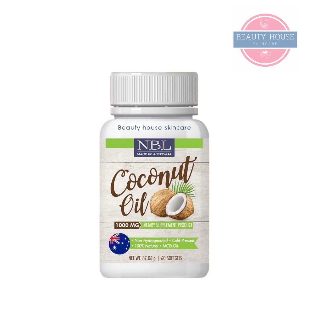 ภาพหน้าปกสินค้าNUBOLIC Coconut Oil นูโบลิก น้ำมันมะพร้าวสกัดเย็น 1000mg บรรจุ 60แคปซูล จากร้าน beauty_house_skincare บน Shopee