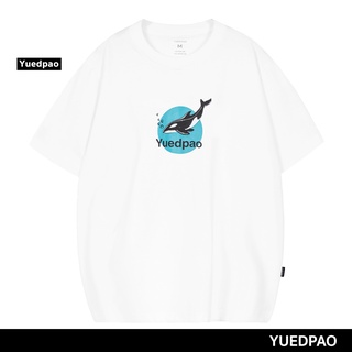 ผ้าฝ้าย 100% ผ้านุ่ม เสื้อยืดเปล่า เสื้อยืด Oversize White killer whale printS-