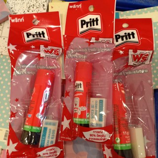 กาวแท่ง 11g. Pritt+ยางลบ พร้อมส่ง