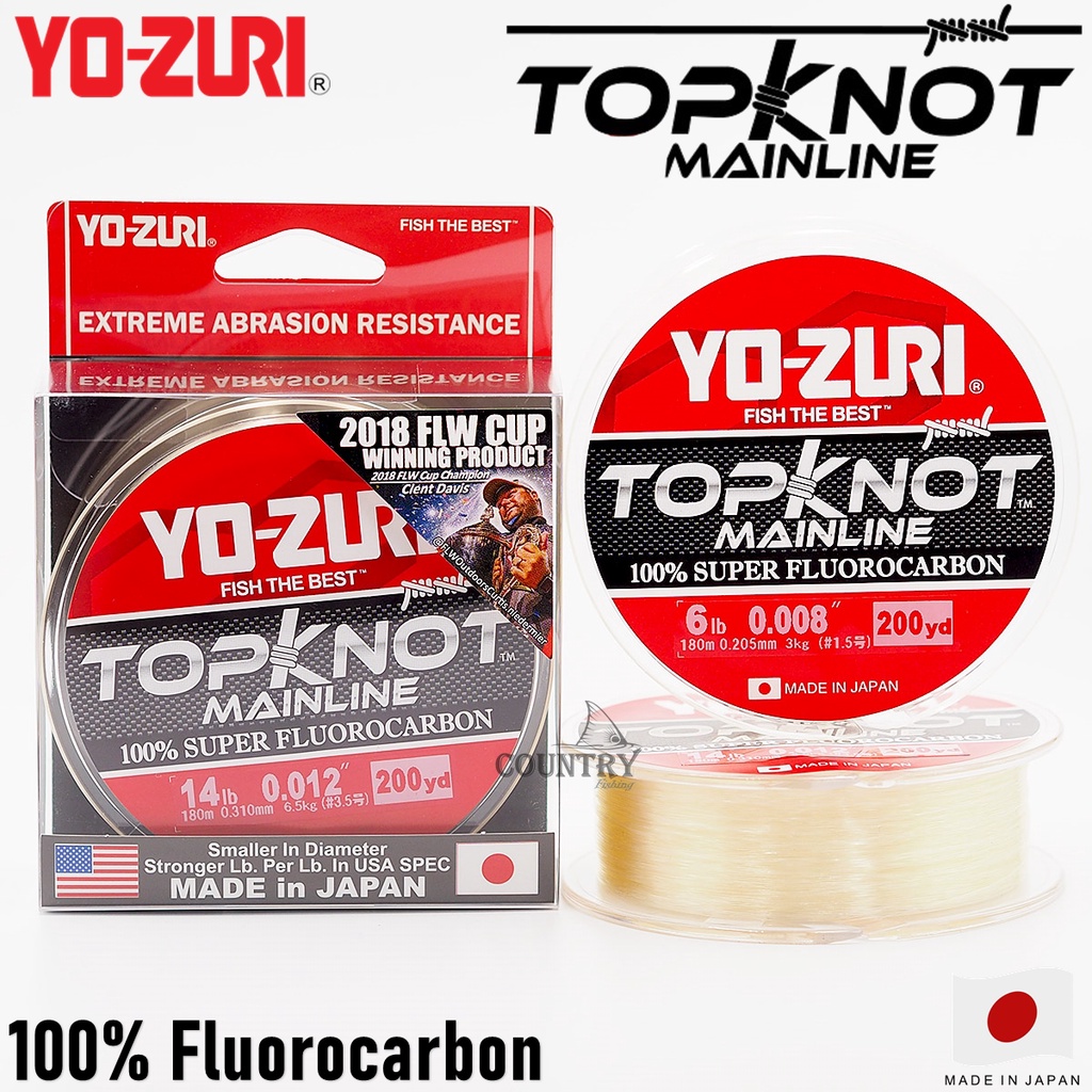 สายเอ็น YO-ZURI TOPKNOT MAINLINE Fluorocarbon 100%