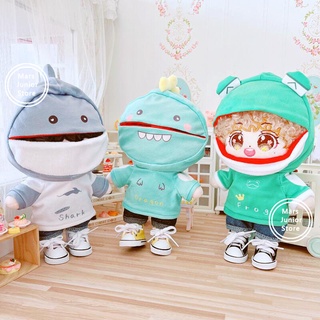 ภาพหน้าปกสินค้าKpop 20CM Idol Doll Clothes Shark Dragon Coat Hoodie Hat Sean Xiao Zhan Wang Yibo Jungkook Jimin Dolls Accessories Collection ซึ่งคุณอาจชอบสินค้านี้