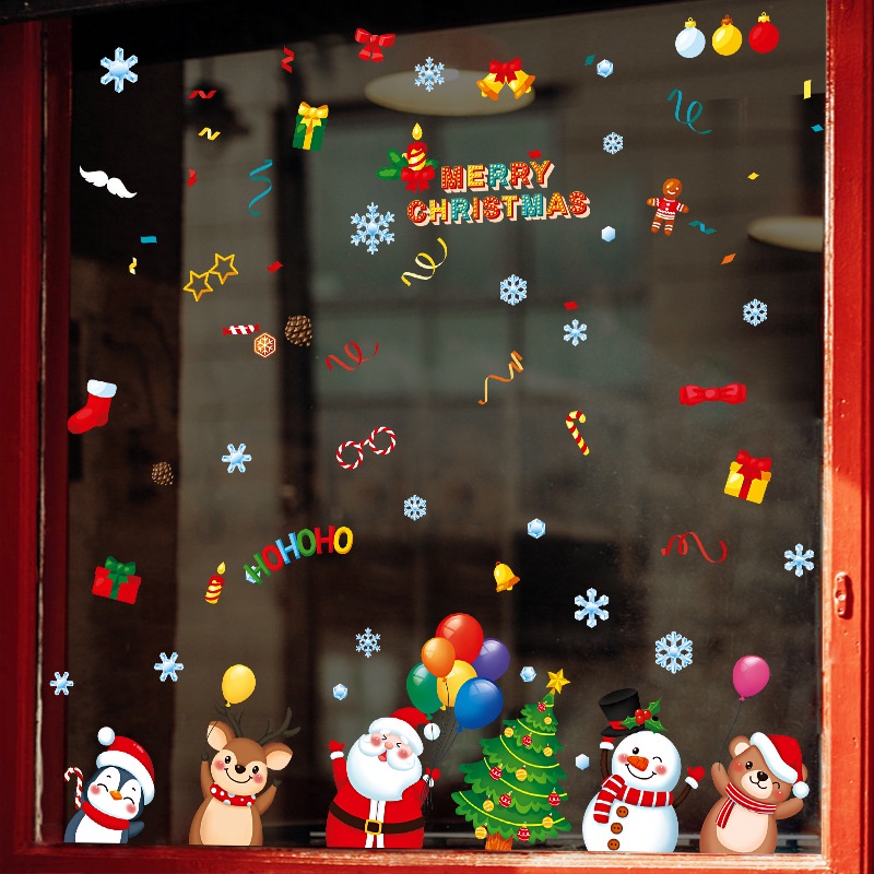 wuxiang-สติกเกอร์-ลายการ์ตูนคริสต์มาส-สําหรับติดตกแต่งผนัง-กระจก-หน้าต่าง