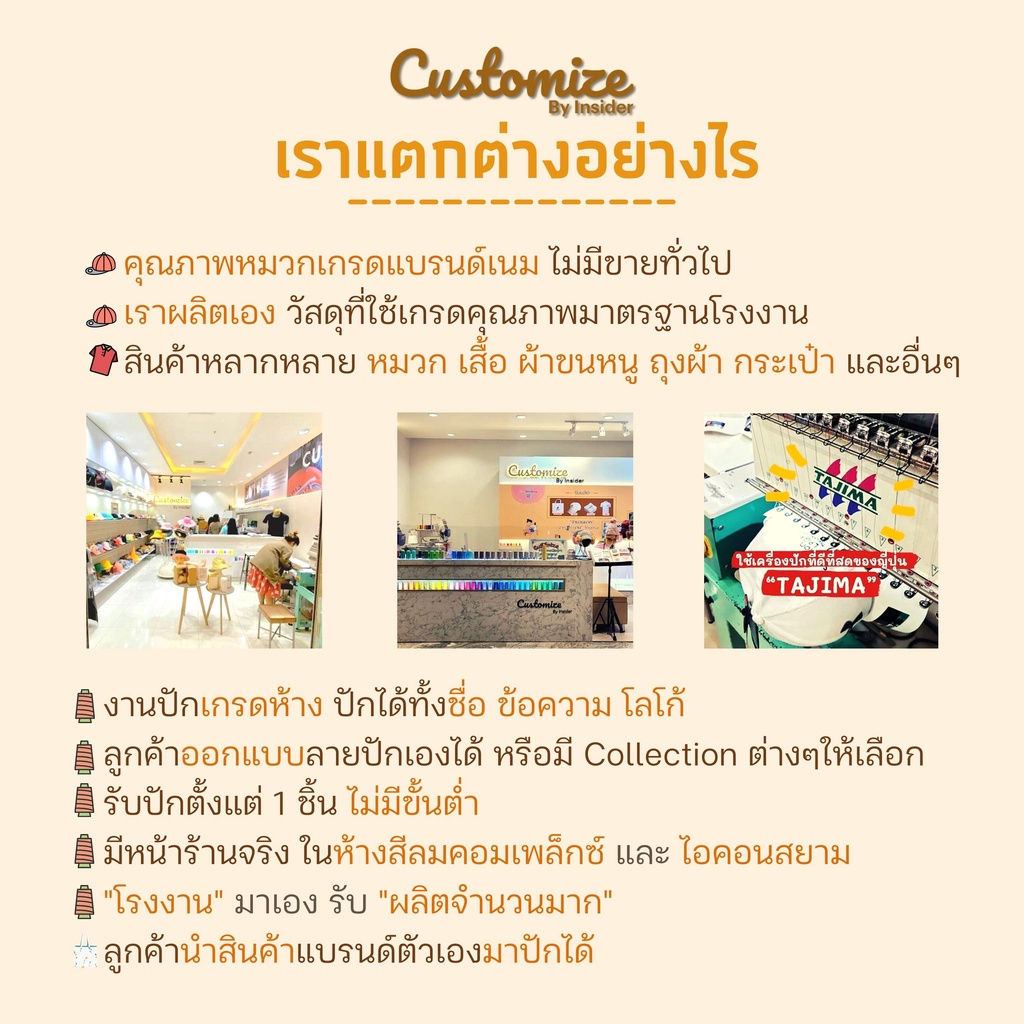 หมวกแก็ปเกรดแบรนด์เนม-ผ้าทวิว-สั่งปักได้