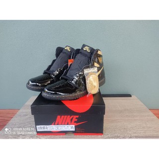 Nike Air Jordan 1 high Black Metallic Gold 2020  มือ 1 ของแท้  100%