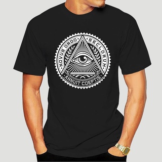 เสื้อยืดผ้าฝ้ายพิมพ์ลาย เสื้อยืดกันหนาว พิมพ์ลาย Illuminati Eye of Providence Annuit Coeptis 3D คุณภาพสูง สําหรับผู้ชาย
