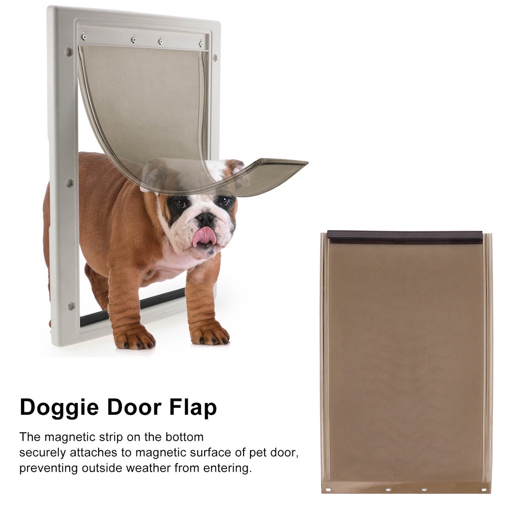 [Your Pet] Dog Door Flap Impact Resistant TPU Replacement for Aluminum