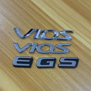 โลโก้* VIOS E G S ติดท้าย Toyota ราคาต่อชิ้น