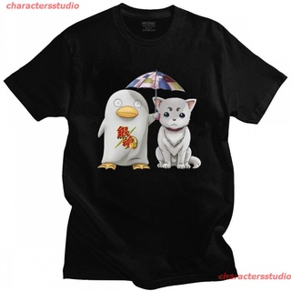 charactersstudio New 2022 Kawaii Anime Gintama Tshirt Men Short Sleeves Leisure Elizabeth T-shirt Sadaharu T Shirt O-nec