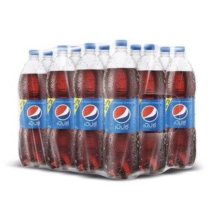 Pepsi เป๊ปซี่ขวด 1.5 ลิตร x 12 เครื่องดื่มน้ำอัดลม Cola