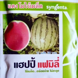 แตงโมไร้เมล็ด แบ่งขาย 10เมล็ด 30 บาท