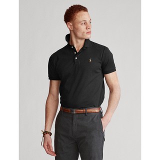 สินค้า Polo Ralph Lauren เสื้อโปโลผู้ชาย รุ่น MNPOKNI1N820333 สี 001(BLACK)