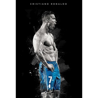 โปสเตอร์ คริสเตียโน โรนัลโด Cristiano Ronaldo CR7 Juventus ยูเวนตุส Manu Real Madrid เรอัลมาดริด Poster ฟุตบอล Football