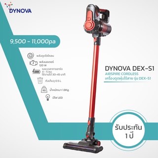 [โค้ด 48AG6R ลด 130.-]DYNOVA เครื่องดูดฝุ่นไร้สาย รุ่น Airspire Exclusive