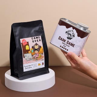 ภาพขนาดย่อของภาพหน้าปกสินค้าTanmonkey Coffee Dark Game เมล็ดกาแฟคั่วเข้ม ไม่เปรี้ยว Brazil House Blend 250 g. (Caramel Pudding) จากร้าน tanmonkeycoffee บน Shopee