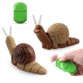 [B_398] Funny Infrared Remote Control Snail Animal Model Kids Toy Prank Prop