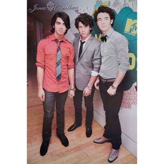 โปสเตอร์ รูปถ่าย วง ดนตรี ร็อก โจนาสบราเทอร์ส Jonas Brothers POSTER 24”x35” Inch American Pop Rock V2