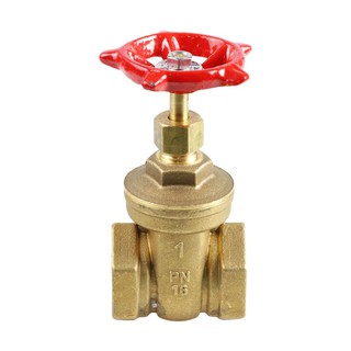 ประตูน้ำ ประตูน้ำทองเหลือง CITY 1 นิ้ว วาล์วน้ำ งานระบบประปา BRASS GATE VALVE CITY 1