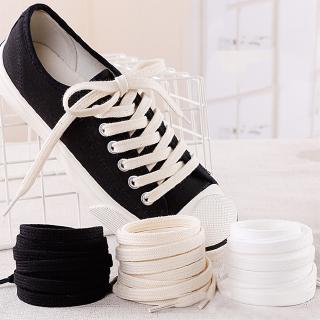 ภาพหน้าปกสินค้า1 Pair Cotton Flat Shoes Laces Canvas Available Length Double Layer Shoelaces ที่เกี่ยวข้อง