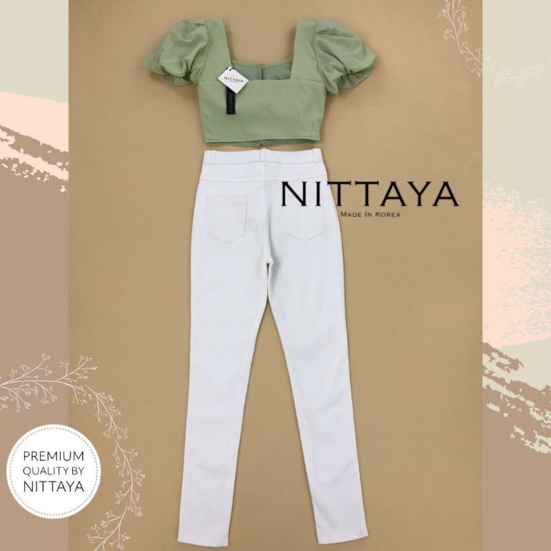 ป้าย-nittaya-เซทเสื้อแขนสั้นตุ๊กตา-กางเกงขายาว